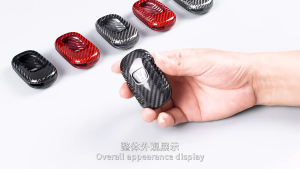 T-Carbon® Deluxe "Red Series" Carbon Fibre FOB Key Shell For Honda Vezel  RV5 22-25 Civic FL 22-25