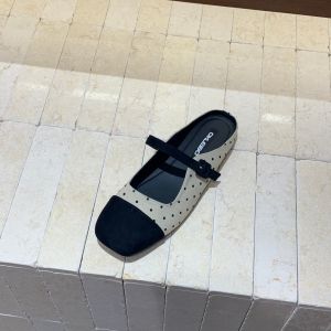 Soft Flat Square Head Elegant Slippers