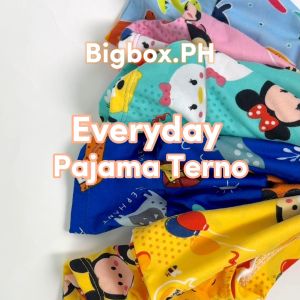 BigboxPH Kids Cute Everyday Terno Pajama Set for Boys and Girls 1-10 Years Old