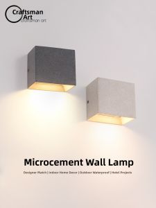 Microcement Style Outdoor Waterproof Wall Light