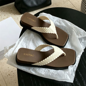 XIXITIAO | Non-slip Thick-soled Sandals with Color Block Weaving Band