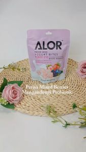 Alor Freeze Dried Yogurt Bites Perisa Multi Beri (15gx24pek) dalam Karton/ Alor Freeze Dried Yogurt Bites Mixed Berries in carton
