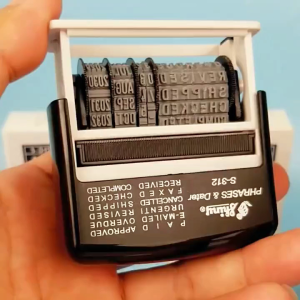 Shiny S312 Office Phrases And Dater Stamp Received Approved Overdue Shipped Checked Paid Stamp