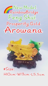 AROWANA (NEW-SMALL-Citrine-Green-Yellow) #NO.619 # SIZE:H10CM #661