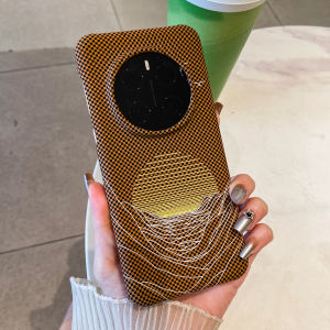 Carbon Fiber Texture Sea Rising Moon Phone Case for Honor Magic7 pro Mens High-End Feel Magic6 Semi-Pack Ultra-Thin Magic6 pro Hollow Key 6 Ultimate Version Hard Shell