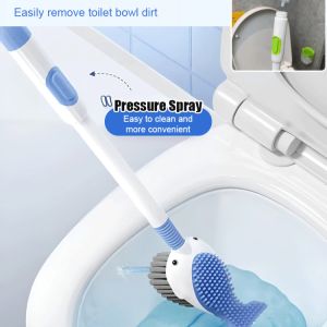 Household suction cup plus liquid toilet brush wallmounted bathroom deadend cleaning brush
