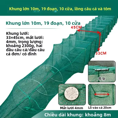 QIONGQI | Lồng Đánh Cá Bẫy Cua Bẫy Tôm Bẫy Lươn