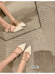 SHÉII | Dép Dây Đế Nhọn 4cm