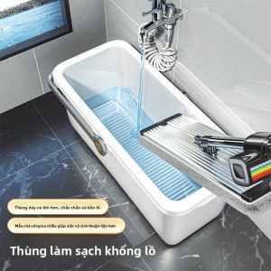 JOYBOS | Durable Easy-carry Mop Bucket for Flat Sponge Mops