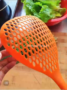 ZH369 Multipurpose Colander Durable Skimmer Slotted Spoon Heat Resistant Strainer Hanging Non-Sticky High-Quality