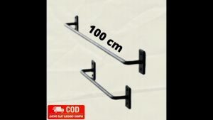 GANTUNGAN HANDUK Hook Hanger Baju Jemuran Dinding Pakaian jilbab Kamar Mandi Towel Holder - Homeneeds Handle Kamar Mandi Pegangan Bathub Gagang Bar Kamar Mandi Toilet Bahan Stainless FS