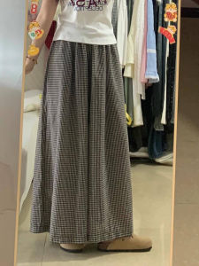 Korean Style Retro Gingham Culottes & Loose Slimming Pants Trend for Summer 2024