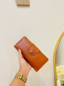 Dompet lipat panjang wanita kulit papirut garut full up