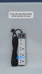 (Rạng Đông) Ổ cắm đa năng tích hợp cổng sạc USB 5V 2A USB OC02.USB dây dài 3mét & 5mét