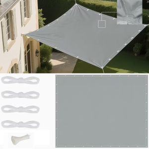 2x3/3x4/4x5/M Sunshade Canvas Waterproof Outdoor Square Garden Terrace UV Block Party Rainshed Swimming Pool Campsite Sunshade