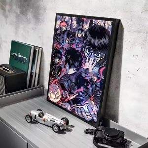 Bandai | Diamond Painting Anime Blue L-Lock Anime Handmade Artwork Round/Square Diamonds Exquisite Gift Home Decor