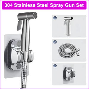 Handheld Bidet Sprayer for Toilet Bidets Faucet for Toilets Diaper Jet Sprayer Stainless Steel Muslim Shower with Bidet Hose for Feminine Wash