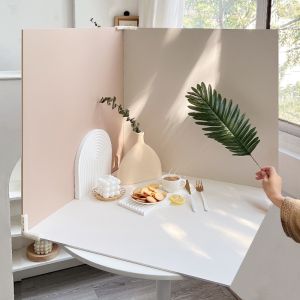 Non-Glossy Pure Color Photography Background Board Double-Sided Film Photography Props Studio Non-Reflective Frosted Shooting Props