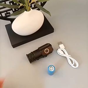 HP-01 Rechargeable LED flashlight for camping waterproof compact drop-proof small 5 modes