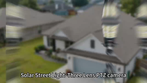 V380 Solar Streetlight+Camera 15MP Triple Lens 4G Solar Camera Smart street light Outdoor PIR Motion Detection Security Lamp Surveillance CCTV Camera Waterproof