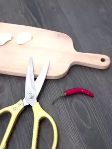 Gunting Dapur JAPAN SK5 Tajam Kuat Tebal Stainless Steel Kitchen Shear serbaguna - CTShop