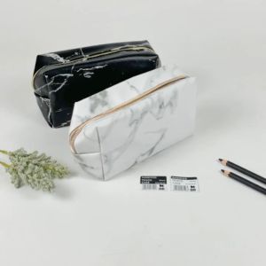 SAMOYED PCCS-K83 Tempat / Kotak Pensil / Alat Tulis / Kosmetik / Dompet / Tas Kulit Motif Marmer / Stationery / Pencil / Pen / Cosmetic / Travel Case / Box / Pouch / Bag PU Leather Marble