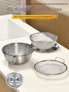 SP SAUCE | Bộ Rổ Chậu Bếp Đa Năng Inox 304