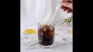 1/3/6 Chiếc Ống Hút Thủy Tinh Cong Hình Mèo Trắng Có Thể Tái Sử Dụng Cho Đồ Uống Tiệc Tùng Mùa Hè Trở Lại Trường Học Món Quà Dễ Thương Cho Cô Ấy