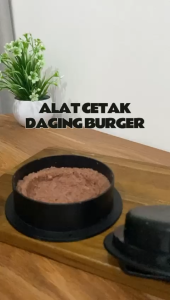 CETAKAN BURGER ALAT CETAK DAGING HAMBURGER PRESS ROUND PATTY BBQ MOLD