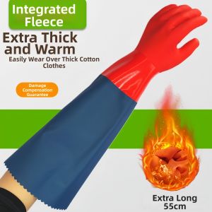 Waterproof Durable Thicker Warm Mens Laundry Gloves