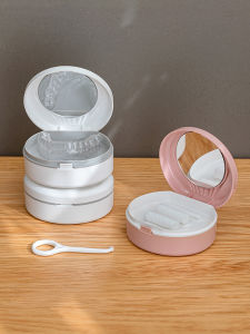 Convenient Portable Dental Retainer Storage Box Invisible Teeth Cleaning Case Toothbrush Holder for Orthodontic Appliance