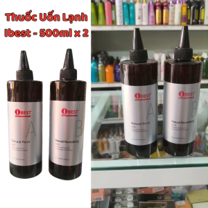 Uốn Lạnh Ibest Natural Perm 500ml x 2  Xoăn căng sóng và tóc mềm mượt.