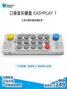 EasyPlay Light Game Music Pocket Keyboard Portable Electronic Keyboard Multi-Mode MIDI Piano Playing Toy