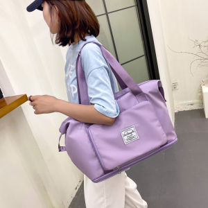 Large Capacity Folding Travel Bag Travel Duffel Bag Waterproof Lightweight Gym Bag with Wet and Dry Separation Bag for Travel Sports Gym