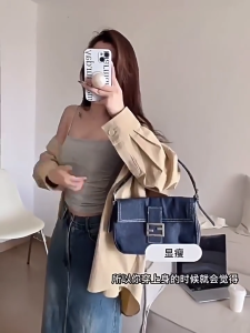 【Ready Stock】Solid Color Slim Fit Pleated Camisole with Bra Pads | Camisole Wanita Belakang Terbuka Slim Fit |显瘦吊带背心含胸垫
