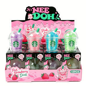 Bandai | Squishy Best Seller Cute Iced Coffee Cup Squishy Fidget Toy Portable Mini Colorful Squeeze Stress Relief Decompression Doh Toy