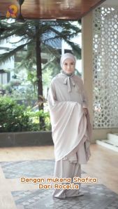 Mukena Sutera Armani Silk Model 3 in 1 | Mukena Shafira Rocella | Mukena Lebaran Idul Fitri Hampers Mewah Cantik Bahan Sutra Premium Polos | Mukena Ponco Tali