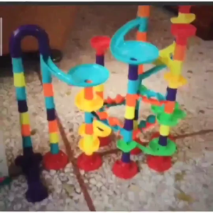 SG[Ready Stock] 50/113/197pcs DIY Construction Marble Race Run Maze Track Building Blocks Kids Ball Roll Toys