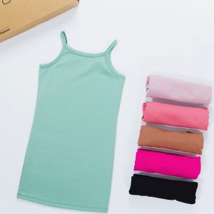 Đầm 2 dây body bé gái Bomines chất zip cotton Váy ôm body co giãn cực tốt cho bé từ 8-36kg D2D