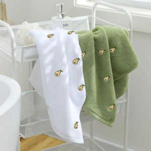 Pure Cotton Long Velvet Towel Soft Absorbent Non-fuzzy Couple Style Face Wash Cloth Home Use Face Towel Fresh Trend