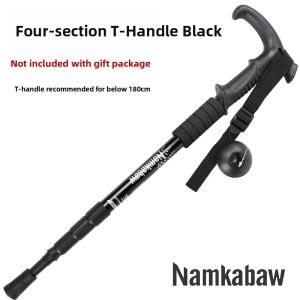 Ultra-Light Anti-Slip Folding Walking Cane Outdoor Mountain Climbing Trekking Pole Travel Gear Namkabaw Brand Aluminum Alloy
