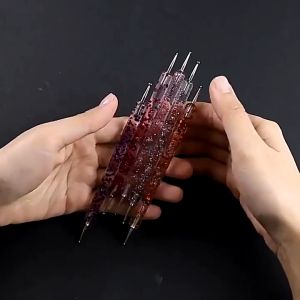 Set Dotting Pen Nail Art UV Gel Akrilik Kepala Ganda 5PCS N09