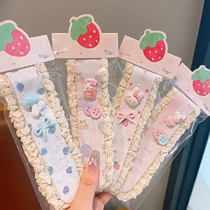 ZMONH Trẻ Em Cô Gái Bị Vỡ Tóc Bangs Hoa Sticker Velcro Headband Cô Gái Velcro Mũ Tóc Ban Nhạc Cho Rửa Mặt Tóc Phụ Kiện