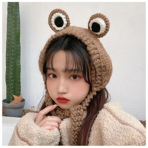 Topi Karakter Rajut: Topi Katak / Frog Hat / Topi Kodok