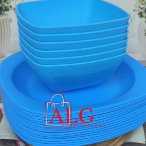 8PCS PIRING DAN MANGKUK TERLARIS KH ORION TEBAL SEMI SAPERWARE ISI 10 PCS FREE BUBBLE WRAP