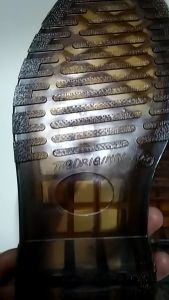 Outsole Odrey Sol Sepatu Dokmar The O-riginal Motif Garis Coklat Kaca dan Hitam Ready Size 38 - 44/45