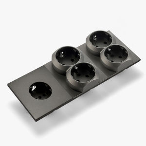 Skin Sensation Power Sockets Rocker Switch Button Light Switch Embedded Skin Feel Paint Wall Socket Integrated Panel Embedded