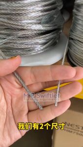 [1Meter]304 Stainless Steel Wire Rope 100M (diameter 2mm/3mm)