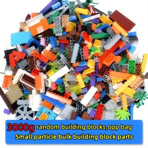 3000 Grams Random Bulk Building Blocks City Creative DIY Assembly Bricks Model Educational Kids Toys Compatible Brand