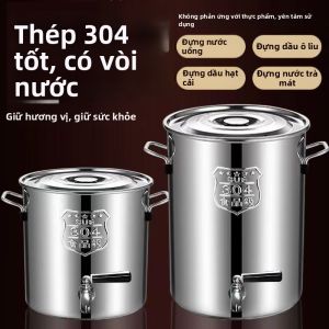 Thùng Nước Trà Bằng Inox Có Vòi